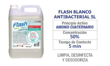 Desinfectantes ANTIBACTERIAL X 5 LTS Amonio Cuaternario