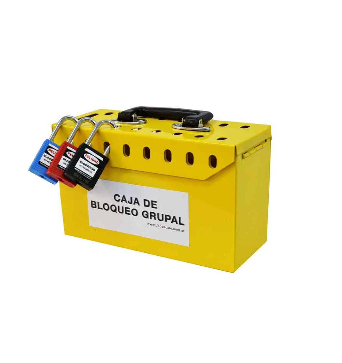 Caja de Bloqueo Grupal Amarilla