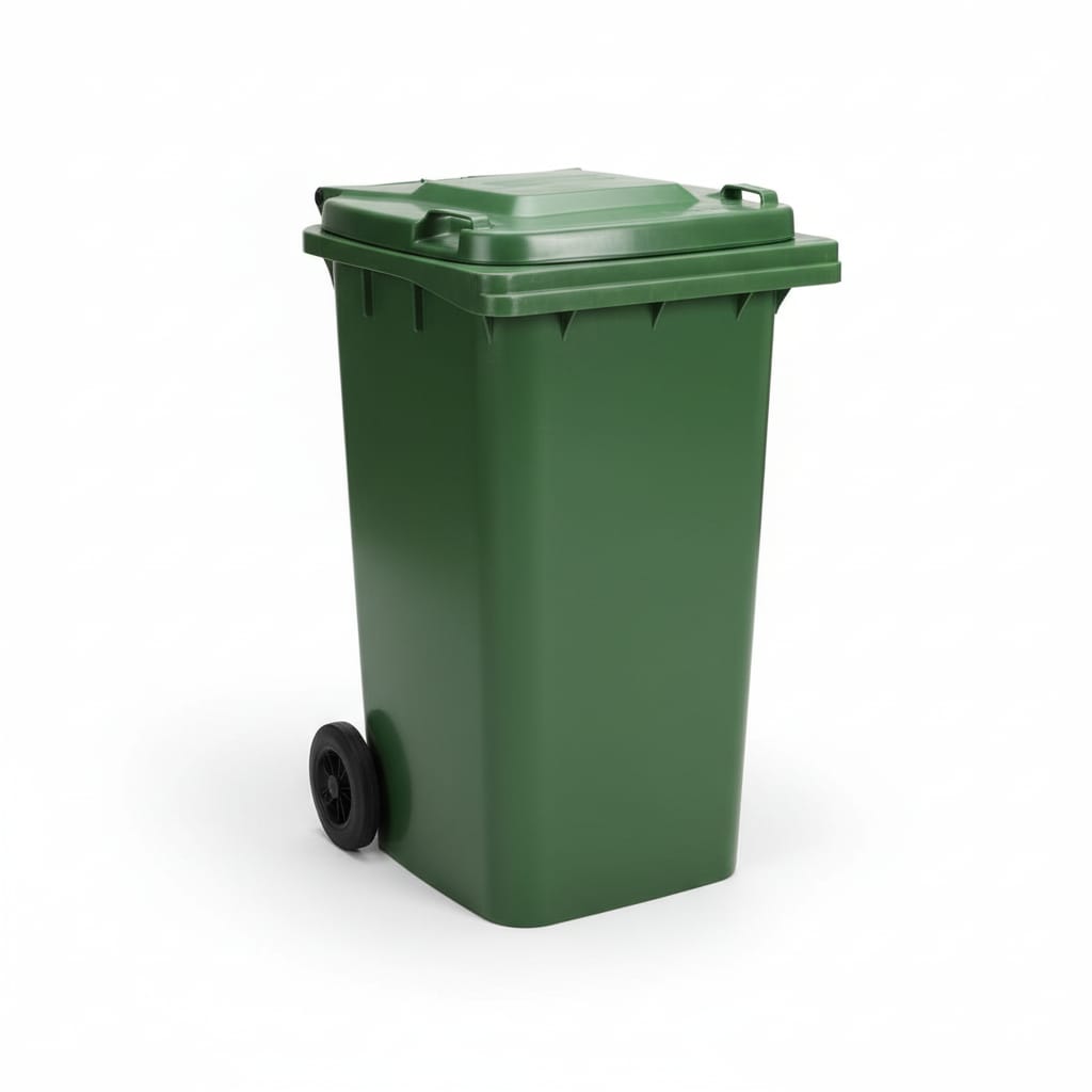 Contenedor 240 lts con tapa inyectado