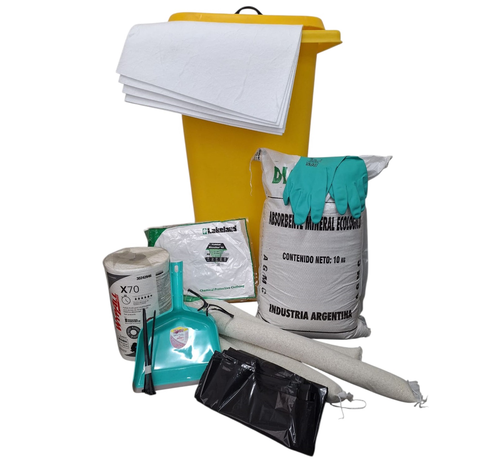 kit antiderrame para Hidrocarburos de 120litros