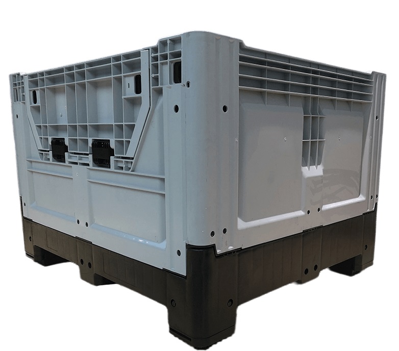 Bins plegable cerrado con puerta de inspeccion