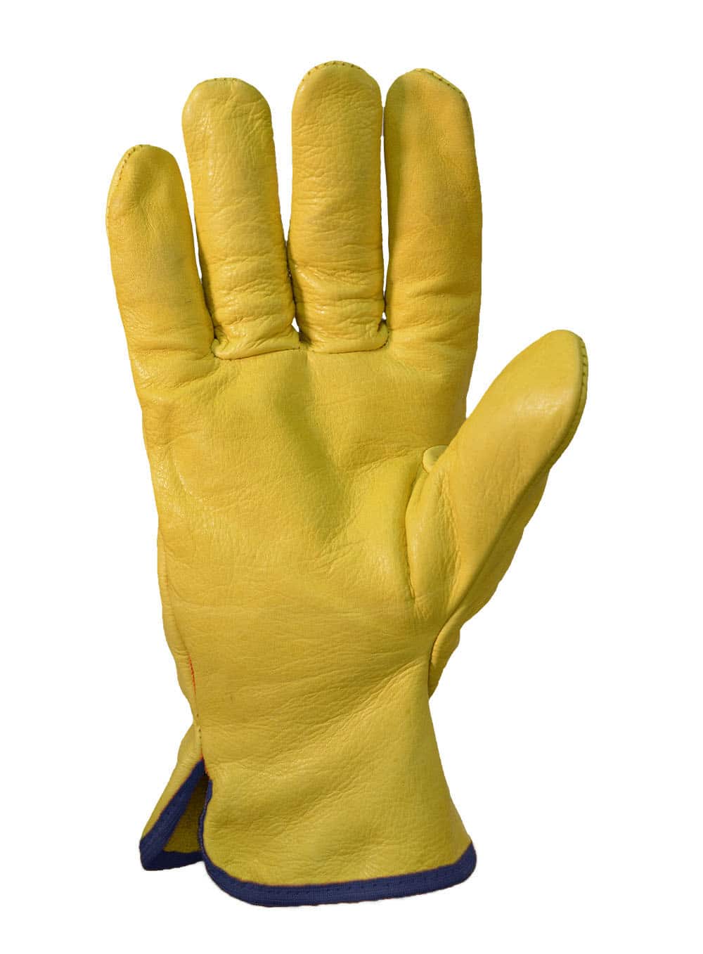 Guantes de cuero vaqueta amarilla modelo ½ paseo elastizado...