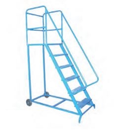 Escalera móvil de hierro tipo burro