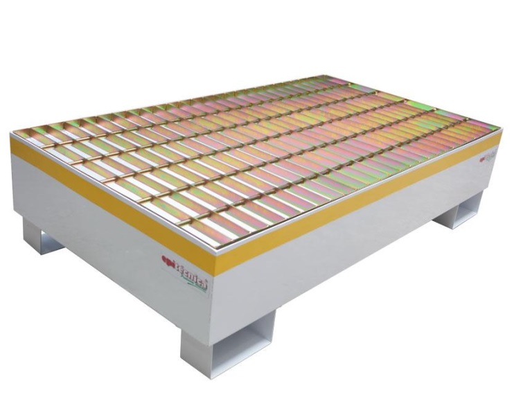 Pallet anti-derrame Metalico para 2 tambores 1250