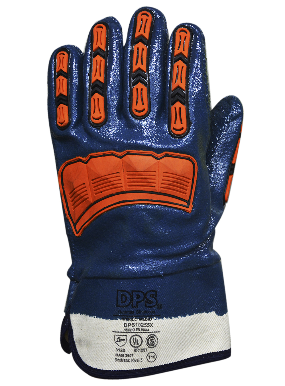 Guante Ba&ntilde;o de Nitrilo Completo Palma Reforzada Pu&ntilde;o...