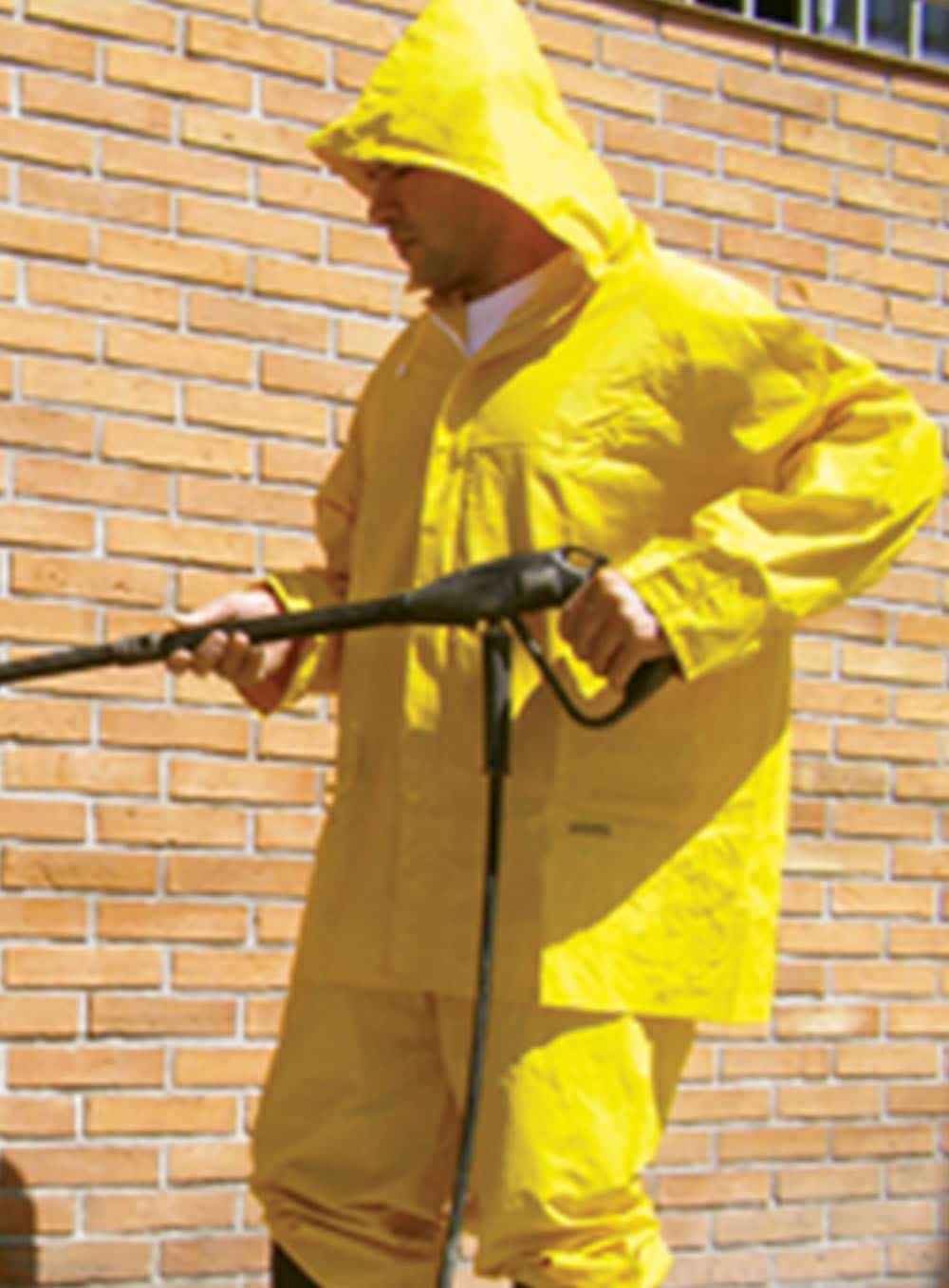 Traje de lluvia PVC Amarilla tipo Jardinero NUB1102