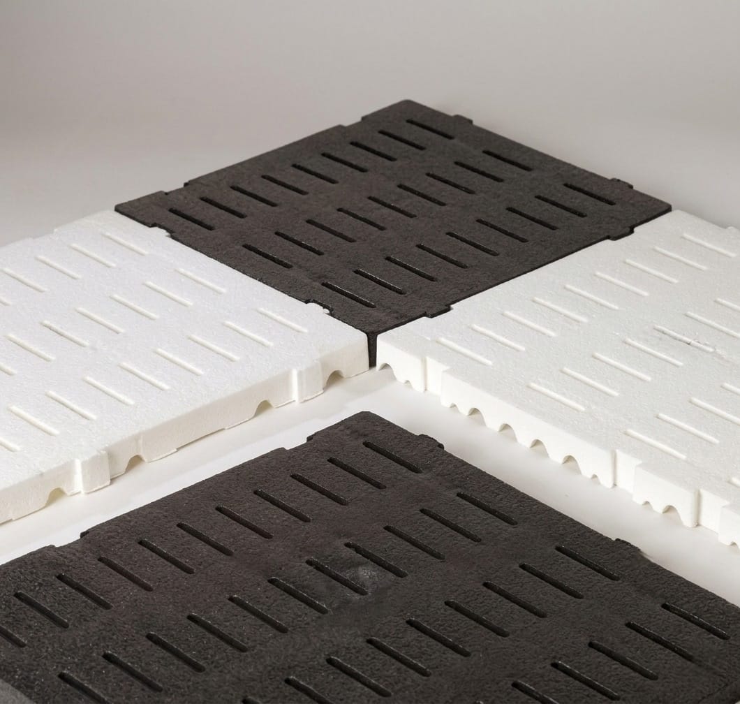 Piso plastico industrial modular encastrable