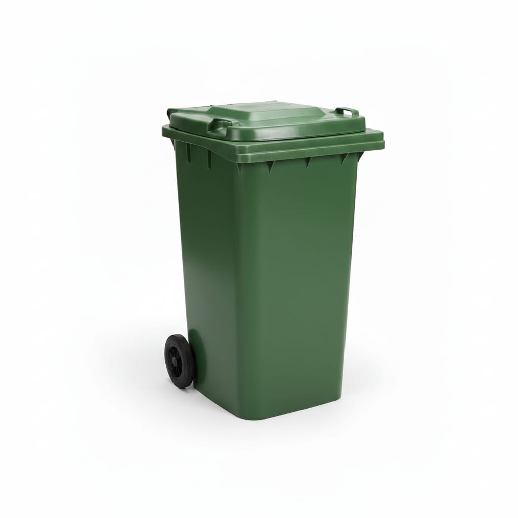 Contenedor 120 lts con tapa inyectado