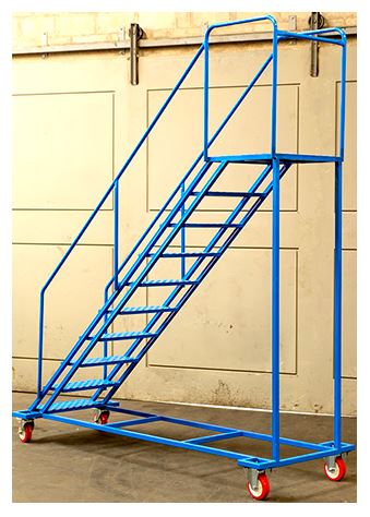Escalera móvil de hierro tipo burro