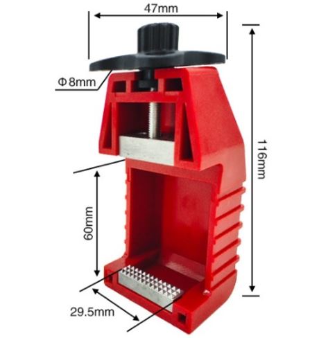 Bloqueador para llaves tipo guardamotor 66mm