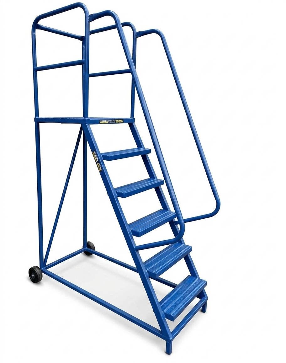 Escalera m&oacute;vil de hierro tipo burro